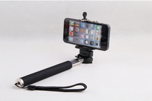 New Green Extendable Hnadheld Wholesale Wireless phone Monopod Stick Self Timer For Camera Cell Phone handheld
