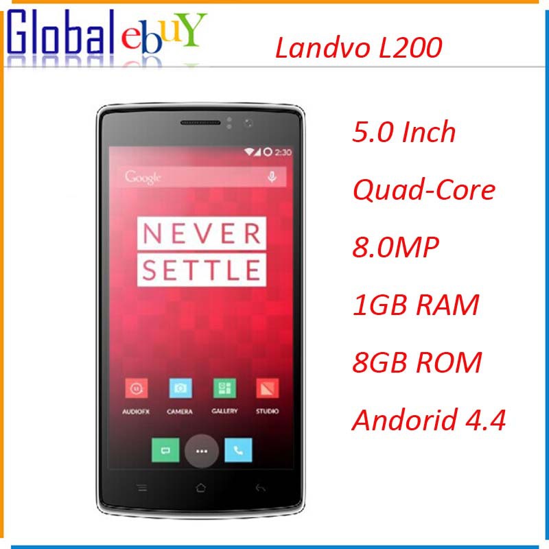 Original Landvo L200 MTK6582 Quad Core 5 0 HD Cell Phones Andorid 4 2 8GB ROM