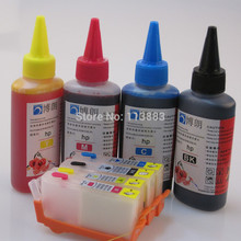 for HP 920 ink cartridge for HP 6000 65000 7000 7500 printer + for hp Dey ink 100ML 4 color Special BK C M Y+ 4 Syringes