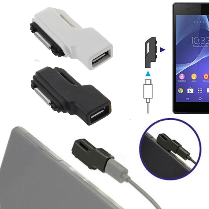 2014 Micro USB To Magnetic Charger Adapter Converter For Sony Xperia Z1 Z2 Z3 Compact
