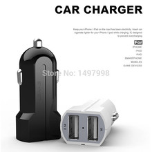 Usams Micro Auto Universal Dual 2 Port USB Car Charger 2.1A 1A For iPhone iPad iPod Mini Car Chargers Adapter / Cigar Socket