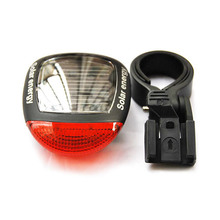 Solar Power LED Bicycle Lights Bike Rear Tail Lamp Light Bike Safety Flashing Light Lamp Red BHU2