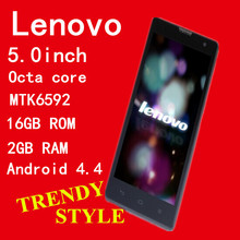 Cell Phones Lenovo MTK6592 Octa Core Smartphone Mobile Phone 5 IPS Android 4 4 Unlock WCDMA