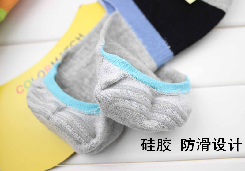 1lot 5pairs 6 color Summer cotton men Peas shoes shallow mouth invisible ultra thin non slip
