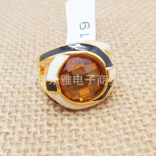 The Gorgeous 24K Gold Plated Noble o Ring o creative luxury romantic simulated gem high grade rings for men women R447