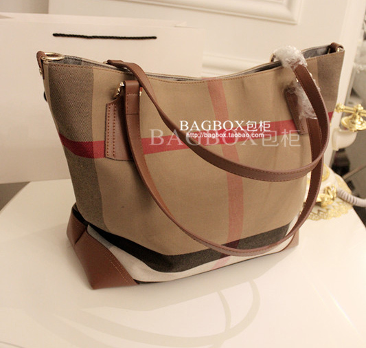 women leather handbags of famous brands Winter 2014 Women s British style plaid handbag canvas shoulder