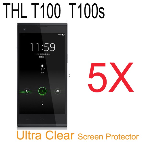 5x New Hot Sale Ultra clear THL T100S T100 Monkey King 2 LCD Screen Protector Display