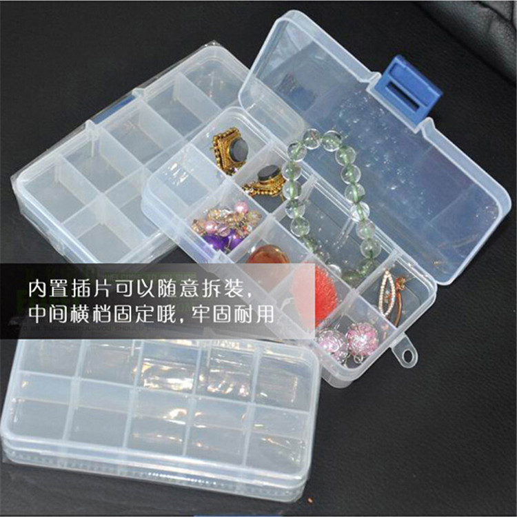 Multiple transparent box storage box containing jewelry finishing box are free to assemble