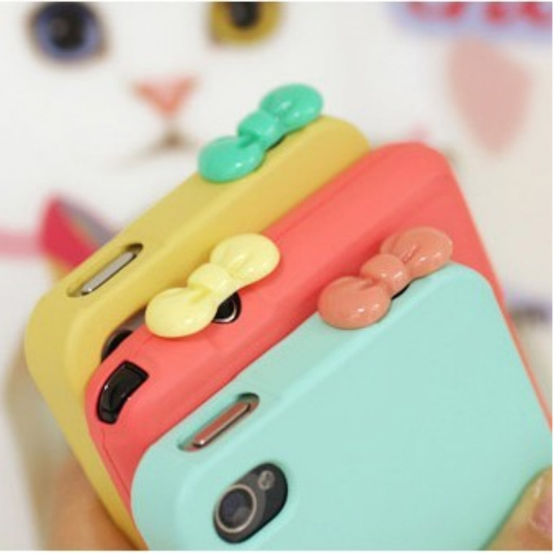 8117 bow dust plug 3 5mm headphone jack Fonseca through sweet jelly color mobile phone dust