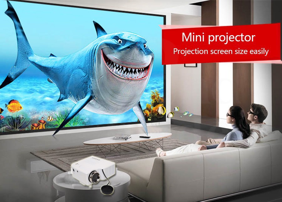 Купить uc28 мини led проектор hd домашний кинотеатр proyector видео ...