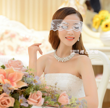 The bride wedding necklaces earrings piece suit Korean rhinestone tiara bridal hair accessories wedding accessories chain