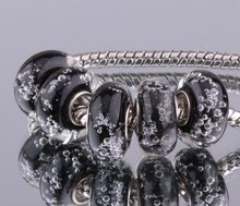5PCS 925 sterling silver DIY thread Murano Glass Beads Charms fit Europe pandora Bracelets necklaces /bgvajyca buhakloa F071