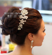 Free shipping! bride hair accessory / rhinestone flower comb /marriage ornament/dress jewelry wedding,SW194