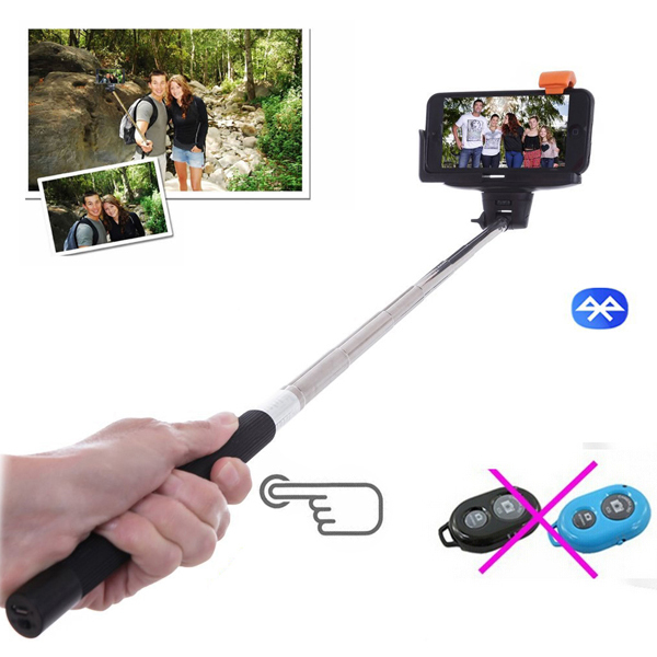 For travel life Bluetooth Remote Extendable Selfie Stick Handheld Monopod for IOS Android smart phone