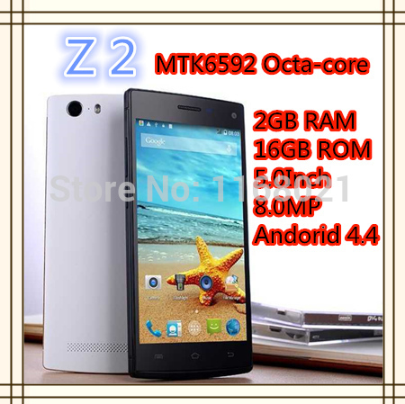 2014 New Arrival Z2 Z1 Perfect 1 1 Original mtk6592 Octa Core 5 5 inch IPS