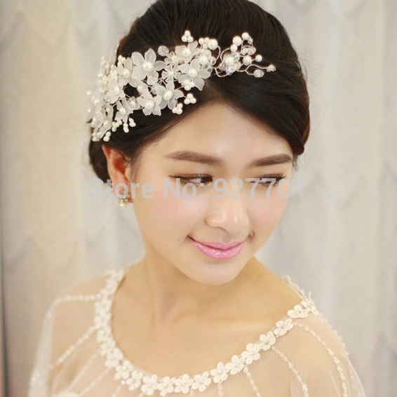2015 wedding dress flower hair bridal wedding hair accessories wedding ...