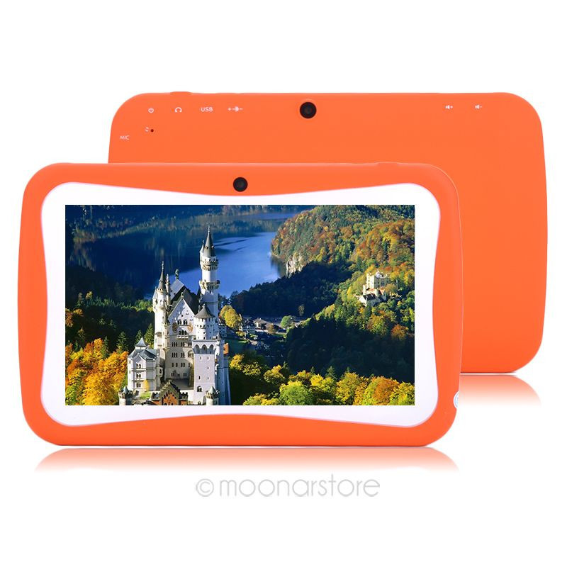Colourful 7 Inch Children Tablet Pc Android 4 4 RK3026 Cortex A9 Dual core 1GHz 512MB