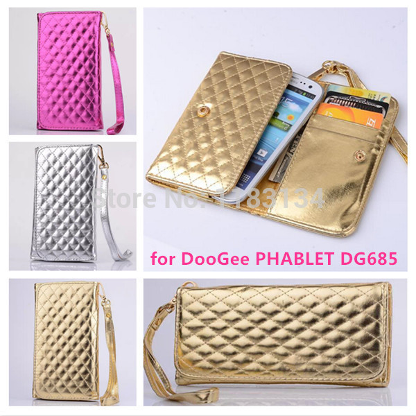 Hot Colorful portable bright patent leather handbag card bag leather case for DooGee PHABLET DG685
