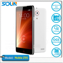 ZTE Nubia Z5S Smartphone Snapdragon 800 2.3GHz 5.0 Inch FHD Screen Gorilla Glass 2GB 16GB WCDMA CDMA Remote Control Black