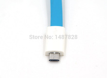 17cm Magnet Micro USB To Usb Charging Data Cable for Samsung HTC Lenovo Cell Phones (Blue)
