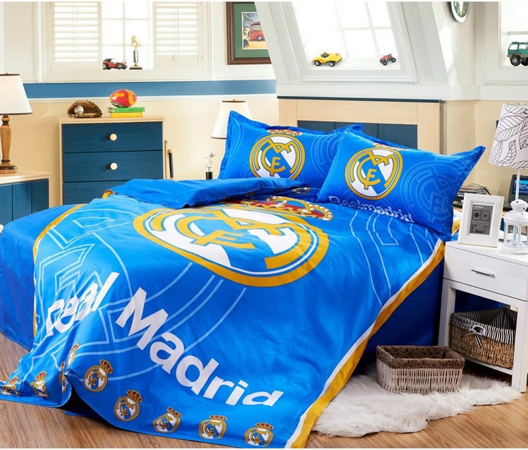 Whole Home Textile Real Madrid Team 100 Cotton Portugal S 100 Cotton Kids Boys Real Madrid Bed Covers Duvet Cover Sets Set Free Shipping