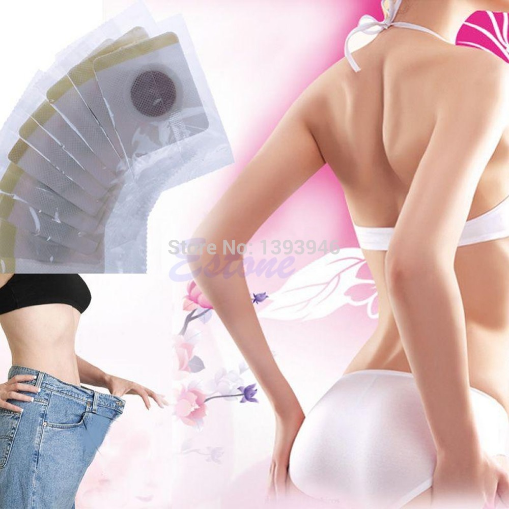 U119 Free Shipping 30pcs Magnetic Slim Slimming Patch Diet Weight Loss Detox Adhesive Pads Burn Fat