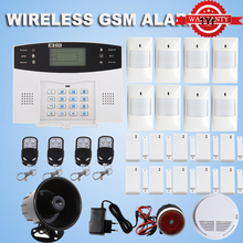 Wireless GSM Alarm system Home security Alarm systems with LCD Keyboard Sensor alarm built in internal antenna sensors