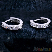 Hot Fashion Jewelry White Topaz Crystal 925 Sterling Silver Earrings 1WZW