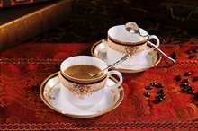 Bone china coffee cup and saucer set european ceramic tea cup porcelain coffee set cup holder