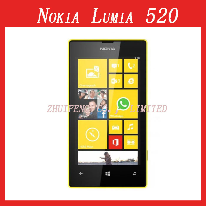 Lumia 520 Original Nokia 520 Dual Core 3G WIFI GPS 5MP Camera 8GB Storage Unlocked Windows