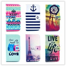 Stand  Flip  Leather  Cover  Case For Sony Xperia SP M35H Various Printing Design  Mobile Phone Cases