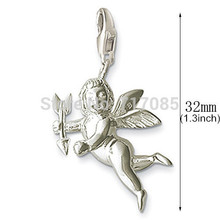 5 pcs lots Lovely Sterling Silver Cupid Charm Pendant TS wholesale free shipping
