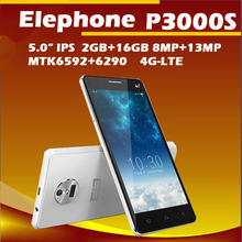 Original Elephone P3000 P3000s 4G FDD LTE Mobile Phone Android 4.4 MTK6592 Octa Core 5.0 Inch IPS 13.0MP Fingerprint ID 3G WCDMA