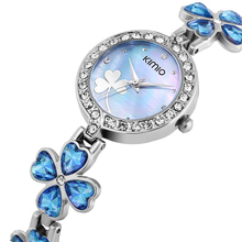Seckill Special genuine KIMIO quartz watch Korean clover Bracelet watches Rhinestone fashion watch Watch