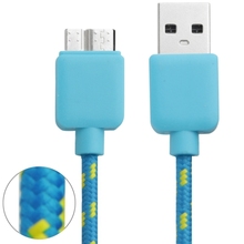 Nylon Style Micro USB 3.0 Data Transfer / Charge Sync Cable for Samsung Galaxy Note III / N9000, Galaxy S5 / G900, Length: 2m