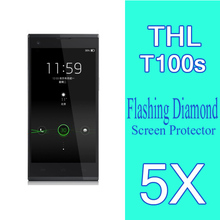 5x High quality Diamond Screen Protector For THL T100 T100S Octa Core MTK6592 5 0 inch