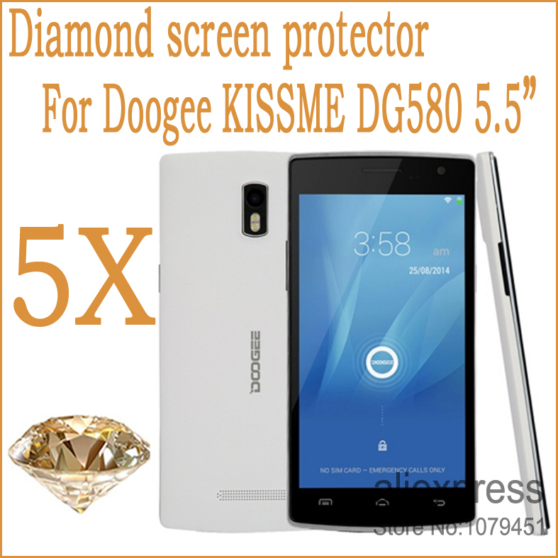 5 5 Mobile Phone Diamond Protective Film For Doogee KISSME DG580 Screen Protector Guard Cover Film