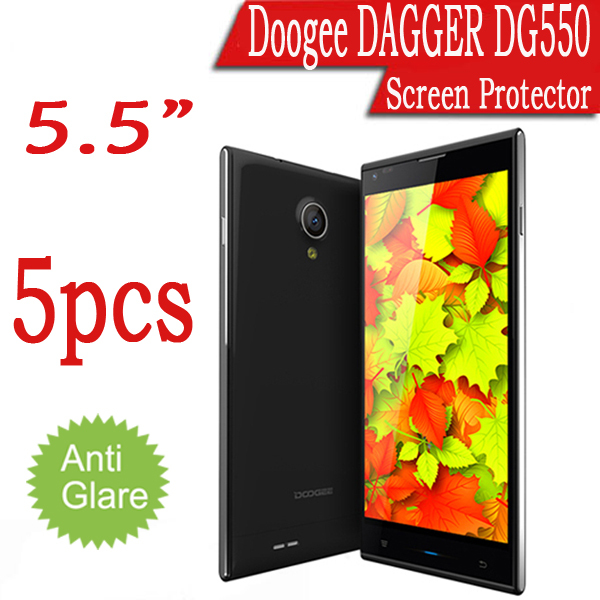 5pcs lot Anti glare Frosted Screen Protector For Doogee DAGGER DG550 5 5 Protective Film Crystal