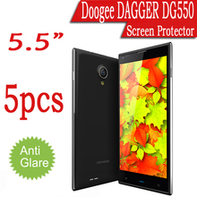 5pcs/lot Anti-glare Frosted Screen Protector For Doogee DAGGER DG550 5.5″ Protective Film Crystal Cover + Cleaning Cloth