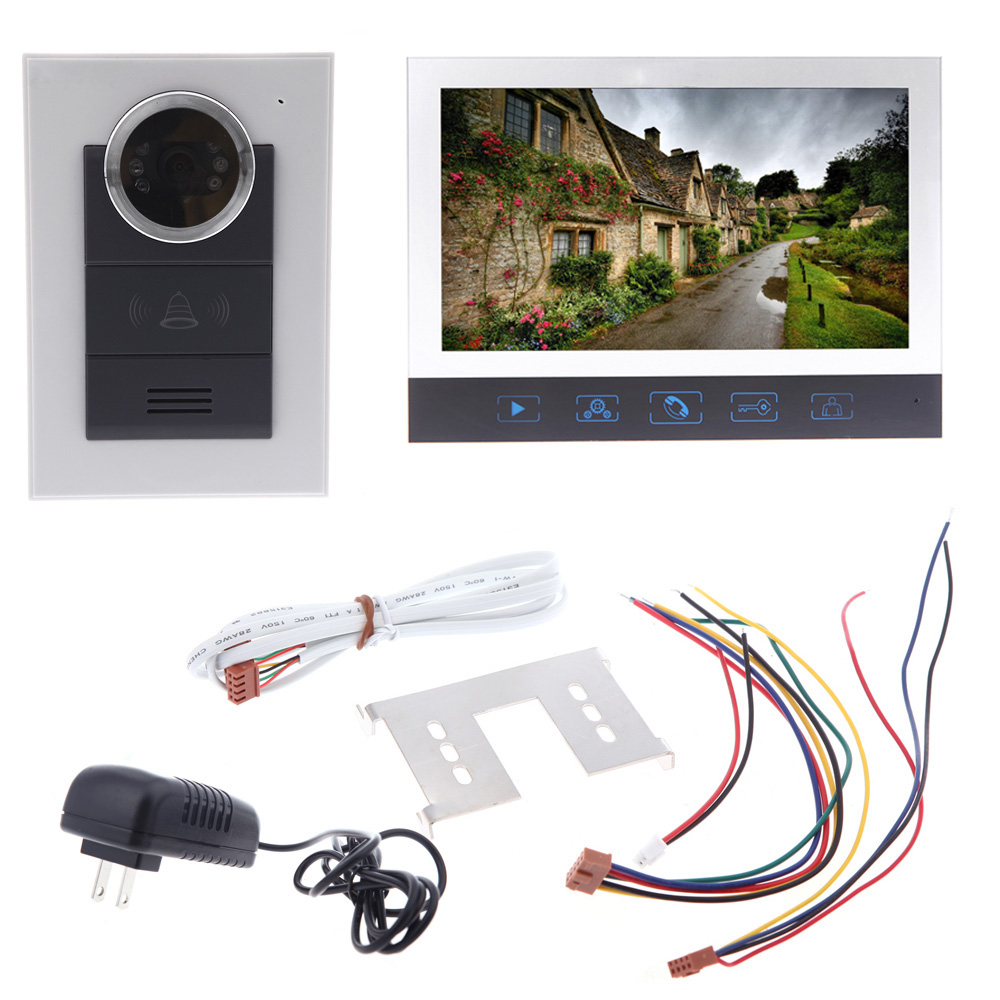 Купить 7" tft lcd цветной видео домофон дверь домофон для дома Вилла ...