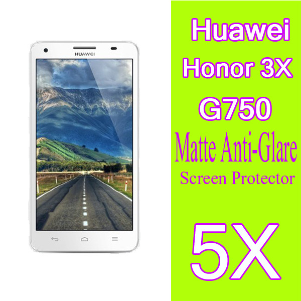 5X High Quality Diamond Protective Film Huawei Honor 3X Pro T20 Honor 3x G750 MTK6592 Octa