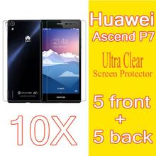 10X New Huawei Ascend P7 CLEAR LCD Protective Film,Huawei Ascend P7 Phone Screen Protector Super Clear Protective Guard Film