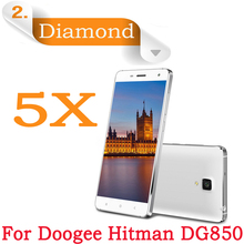 Diamond Sparkling Screen Protector Doogee Hitman DG850 Mobile Phone LCD Protective Film Doogee DG850 Screen Guard Film,5pcs/lot