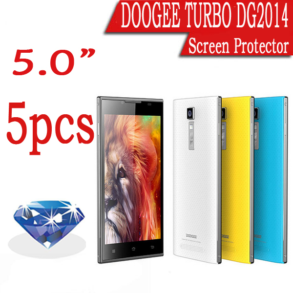 5x In Stock Mobile Phone Diamond Screen Protector For Doogee DG2014 MTK6582 Quad Core 5 0