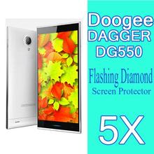 5x In Stock Mobile Phone Diamond Screen Protector For Doogee DAGGER DG550 5.5″inch Octa Core LCD protective Film-Wholesales