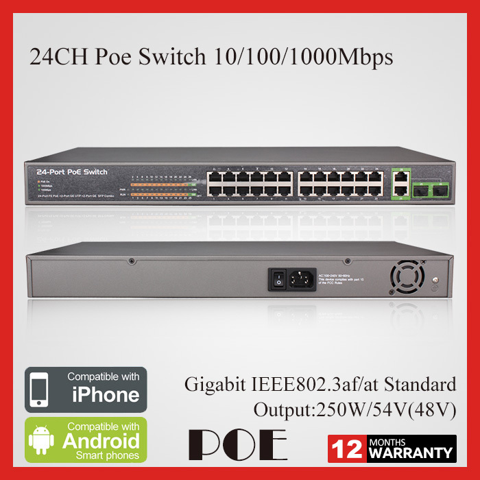 Сетевой коммутатор KMEtech 24ch POE ieee802.3af 10/100/1000Mbps /: 250W /54V PSE1008GS
Сетевой коммутатор KMEtech 24ch POE ieee802.3af 10/100/1000Mbps /: 250W /54V PSE1008GS