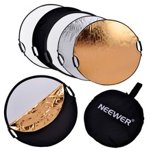 NEEWER 32-Inch 80CM Portable 5 in 1 Round Collapsible Multi  Photography Studio Photo Camera Lighting Reflector/Diffuser w/ Grip