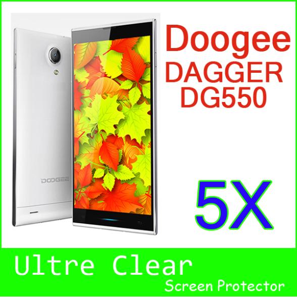 5X New Doogee DG550 Clear Glossy LCD Screen Protector Guard Cover Film 5 5 IPS For
