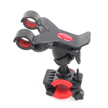 Bike Bicycle Motocycle Dual Clip Holder Handlebar Bracket Stand for Mobile Cell Phones MP4 MP5 GPS