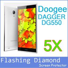 5pcs New Diamond Sparkling Screen Protector Doogee DG550 dg550 Screen Guard Film 5 5 IPS Doogee